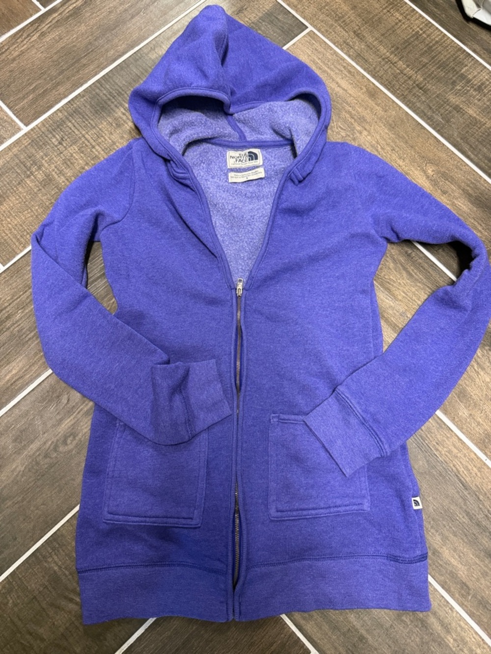 The North Face Purple Full-Zip Hooded Sweatshirt